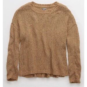 AERIE Tan Oversized Surf Sweater